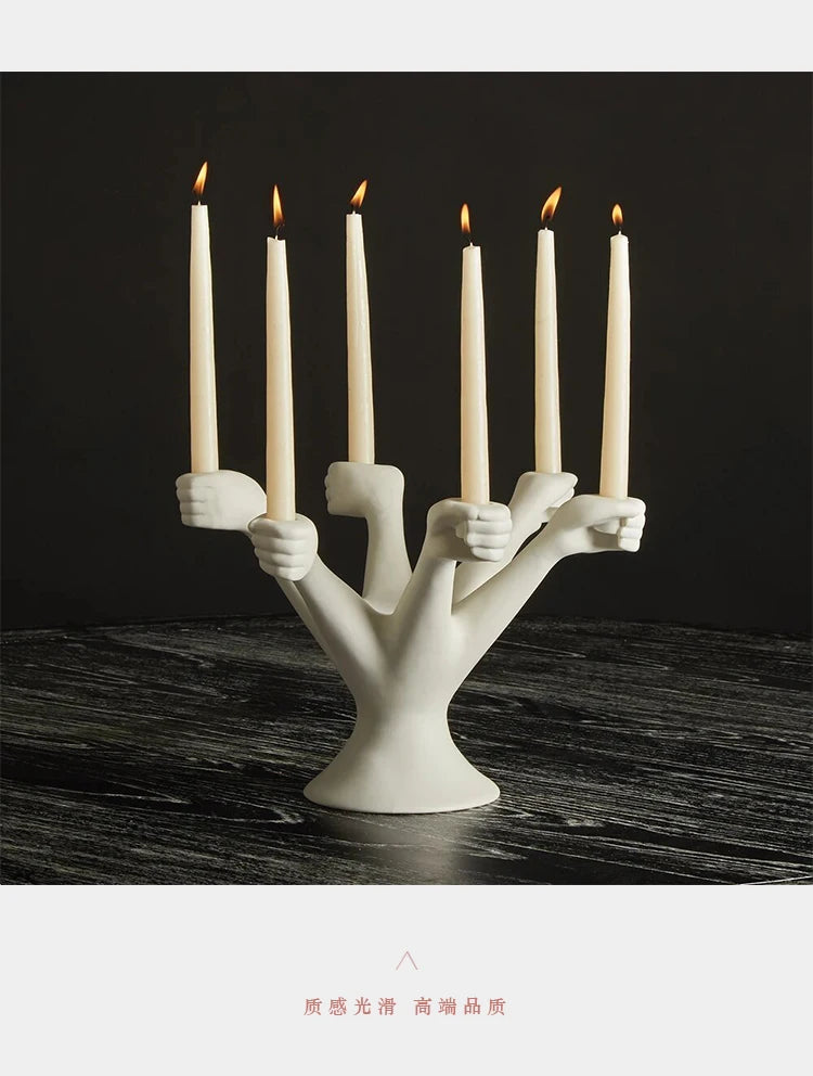 Nordic White Candle Holders 2025