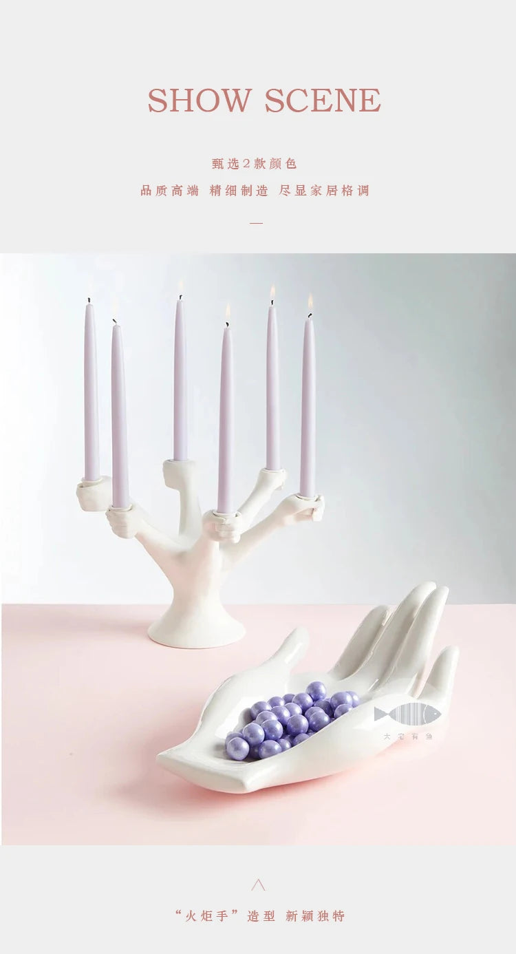 Nordic White Candle Holders 2025