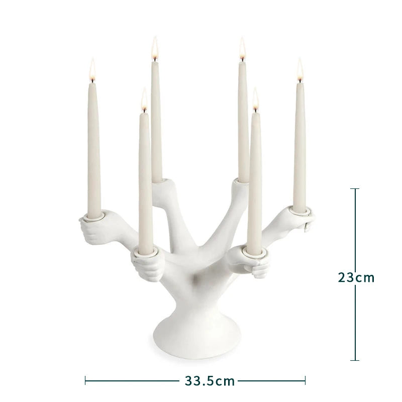 Nordic White Candle Holders 2025