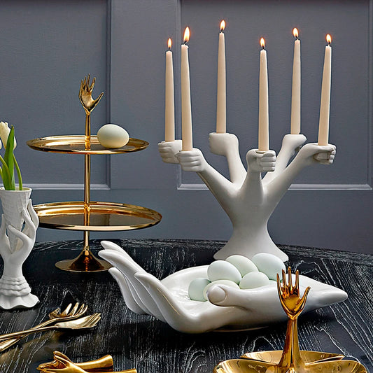 Nordic White Candle Holders 2025
