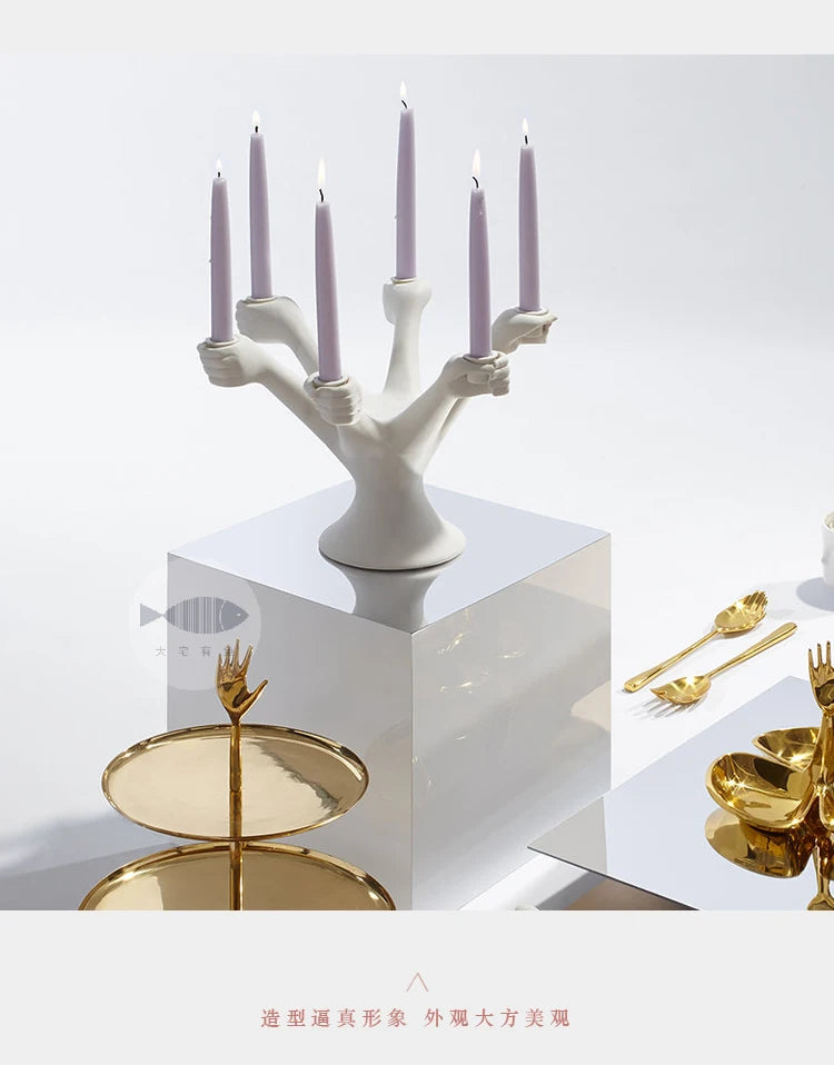 Nordic White Candle Holders 2025