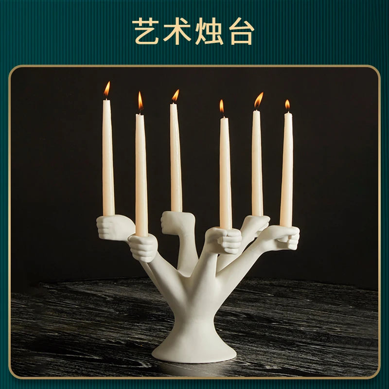 Nordic White Candle Holders 2025