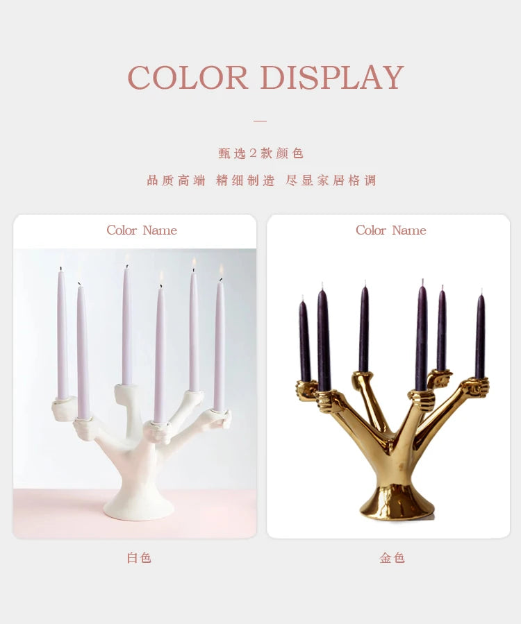 Nordic White Candle Holders 2025