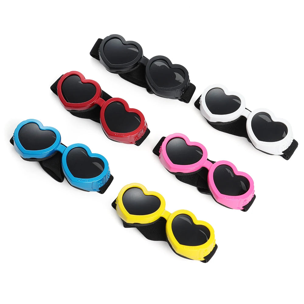 Dog Cat Sun Glasses with Adjustable Strap Goggles 2024