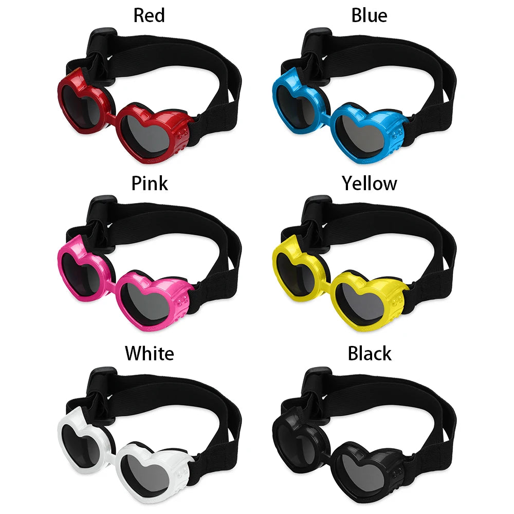 Dog Cat Sun Glasses with Adjustable Strap Goggles 2024