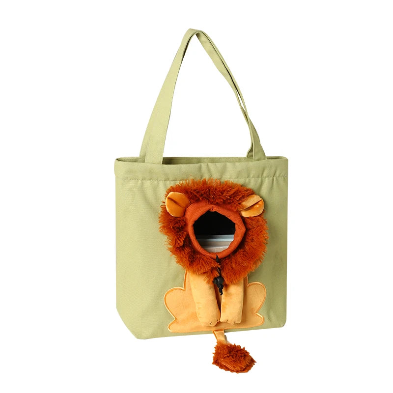 Creative Cat Carrier Bag With Lion Head 2024