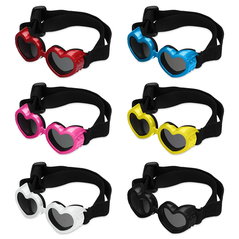 Dog Cat Sun Glasses with Adjustable Strap Goggles 2024