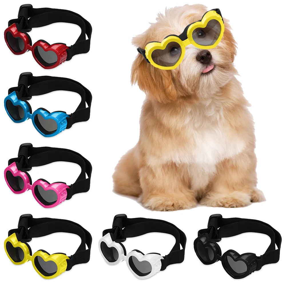 Dog Cat Sun Glasses with Adjustable Strap Goggles 2024