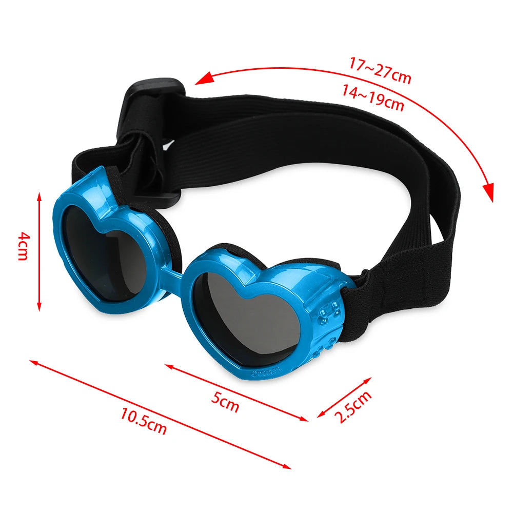 Dog Cat Sun Glasses with Adjustable Strap Goggles 2024