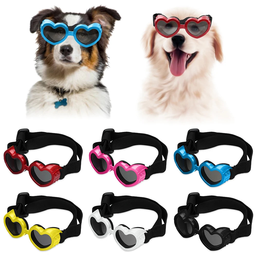 Dog Cat Sun Glasses with Adjustable Strap Goggles 2024