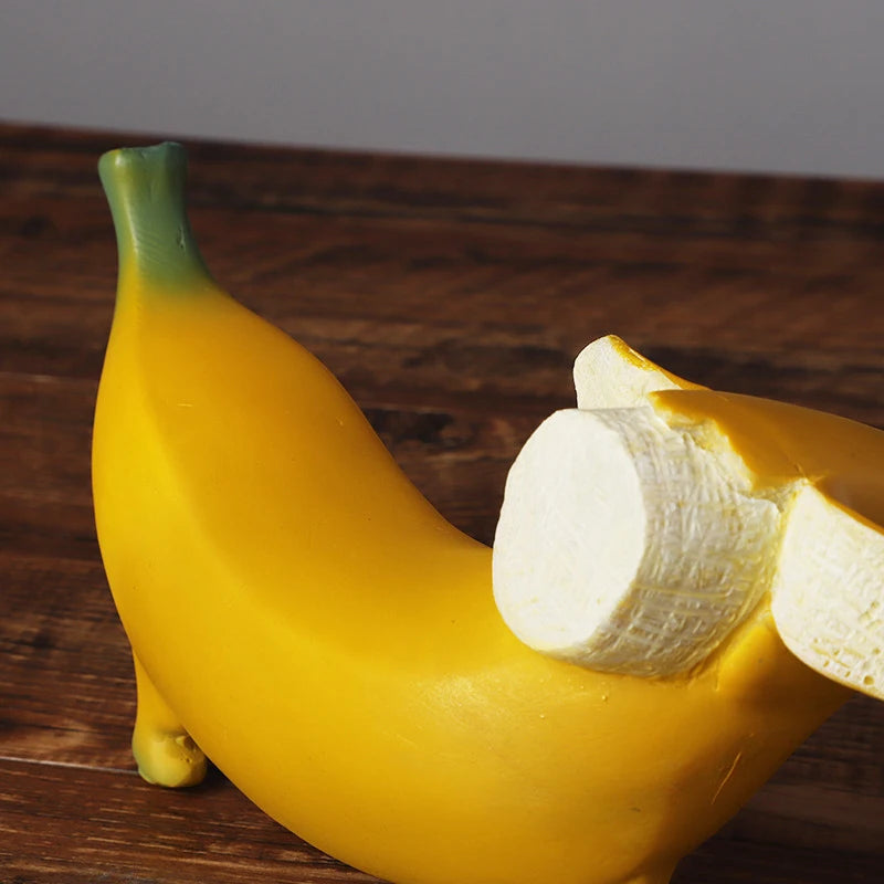 NORTHEUINS 3 Pcs/Set Resin Banana Dogs 2024