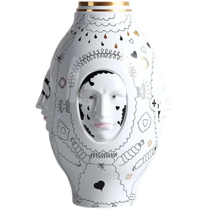 Creative Face Ceramic Vase 2024