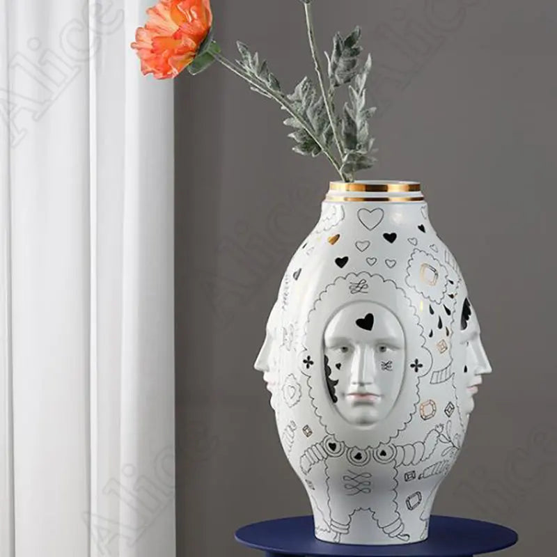 Creative Face Ceramic Vase 2024